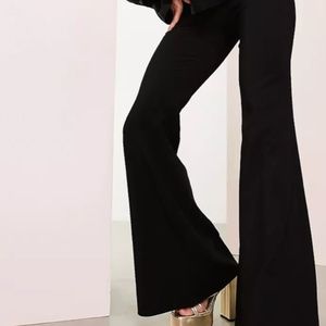 ASOS LUXE sexy flare pant in black